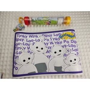 NWT Teletubbies Tidy Tube Reuseable Coloring Placemat NRFP By Ragdoll 1999